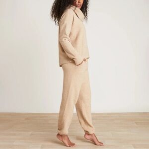 Barefoot Dreams Cowl Neck Sweater in Beige